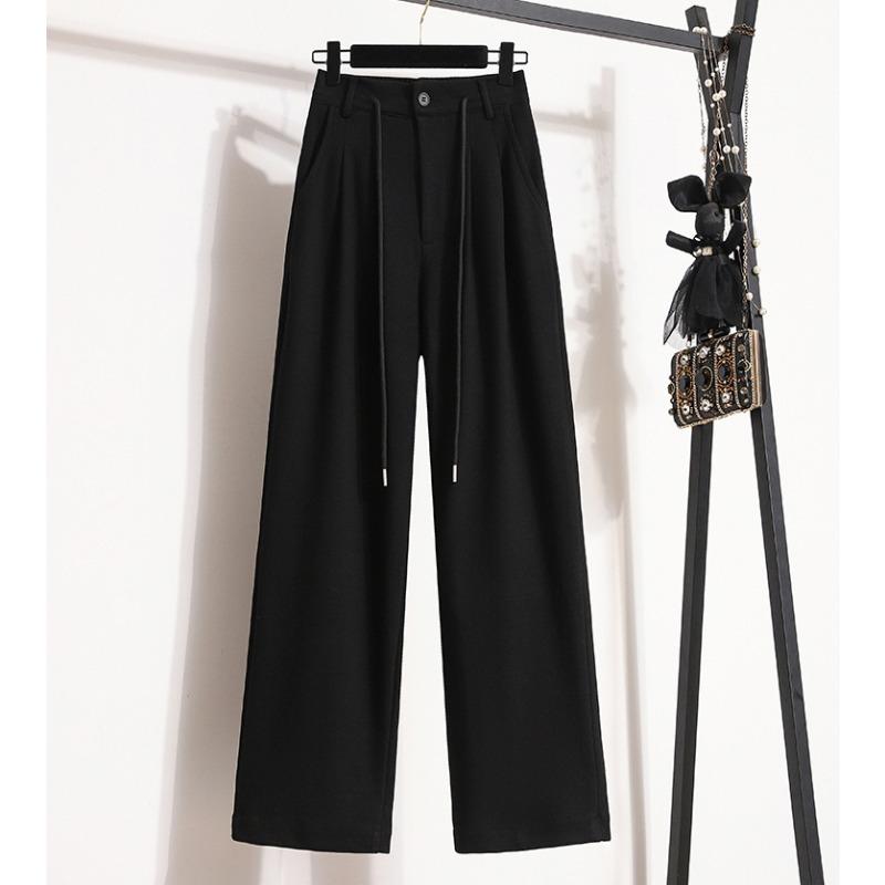 Dimanaf 2024 Большие размеры Длинные брюки Женские эластичные свободные однотонные хлопковые свободные повседневные женские базовые брюки