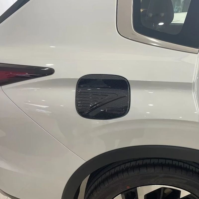 For Mitsubishi Outlander ABS Chrome Fuel Gas Tank Panel Protector Sticker Oil Gasoline Cover Trim Car Accessories