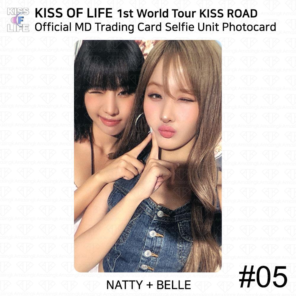 Kiss Of Life KIOF 1st World Tour KISS ROAD Официальная коллекционная карточка MD Фотокарточка