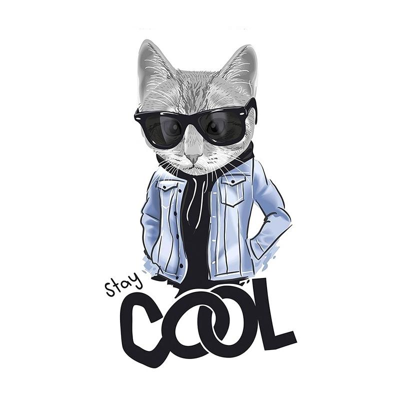 T370 # забавная наклейка с изображением кота, бульдога, совы, животного на автомобиль, виниловая наклейка, водонепроницаемые украшения, наклейки для автомобиля