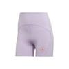 SS22 Однотонные шорты с принтом логотипа и эластичным поясом, прямые женские шорты фиолетового цвета HG6848