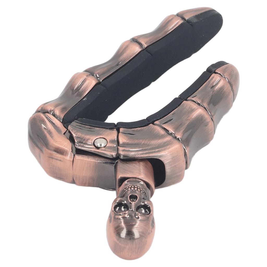 Гитарный каподастр с ручкой в виде черепа, фиксирующийся, мягкий силиконовый, устойчивый к царапинам каподастр для электроакустических гитар, укулеле