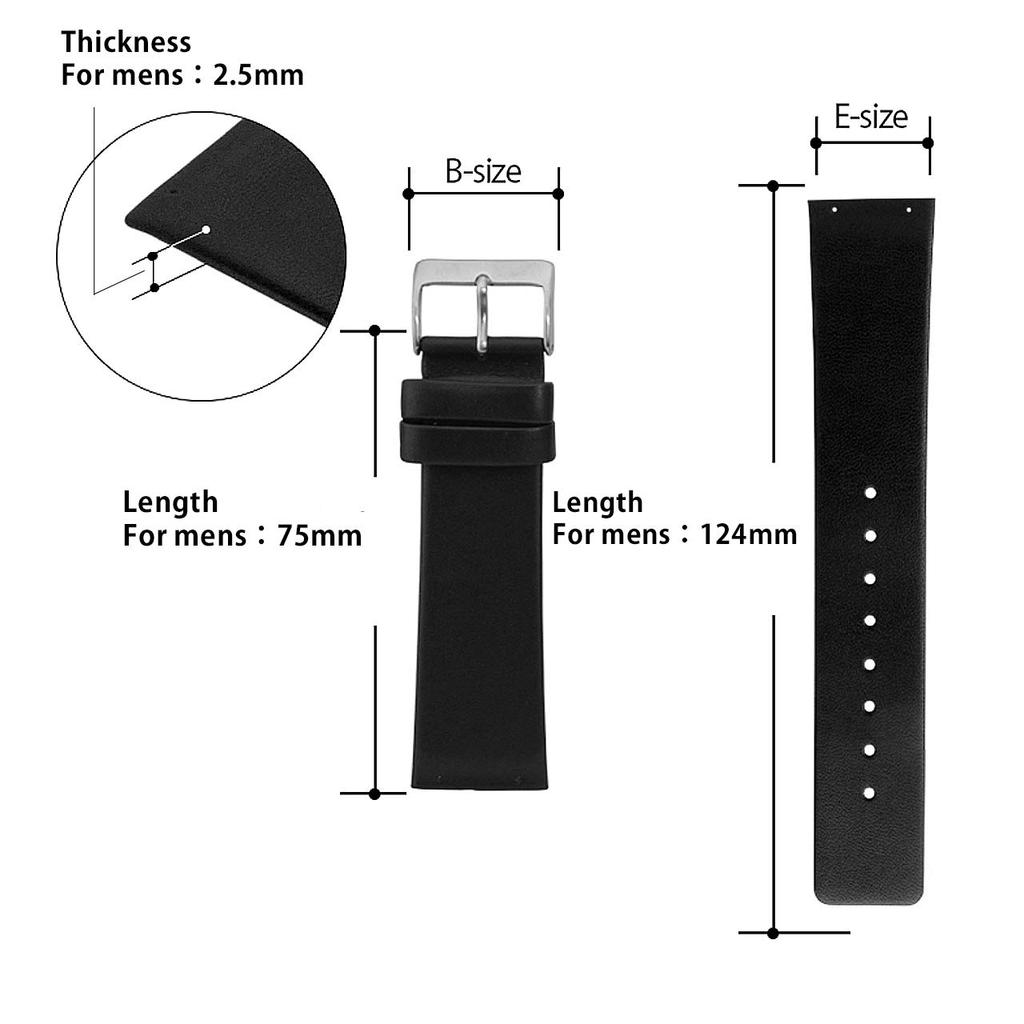 Replacement Calfskin Leather Watch Band for SKAGEN 233 Series (SKG, Cassis) with Replacement Tool, 22mm, Dark Blue