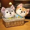 25 см Мягкая Пушистая Коричневая Плюшевая Игрушка Хаски-Кот Наполнена ПП-Хлопком Мягкая Игрушка для Унисекс Любого Возраста