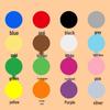 Colorful Round Dot Self-Adhesive Labels for Handwriting