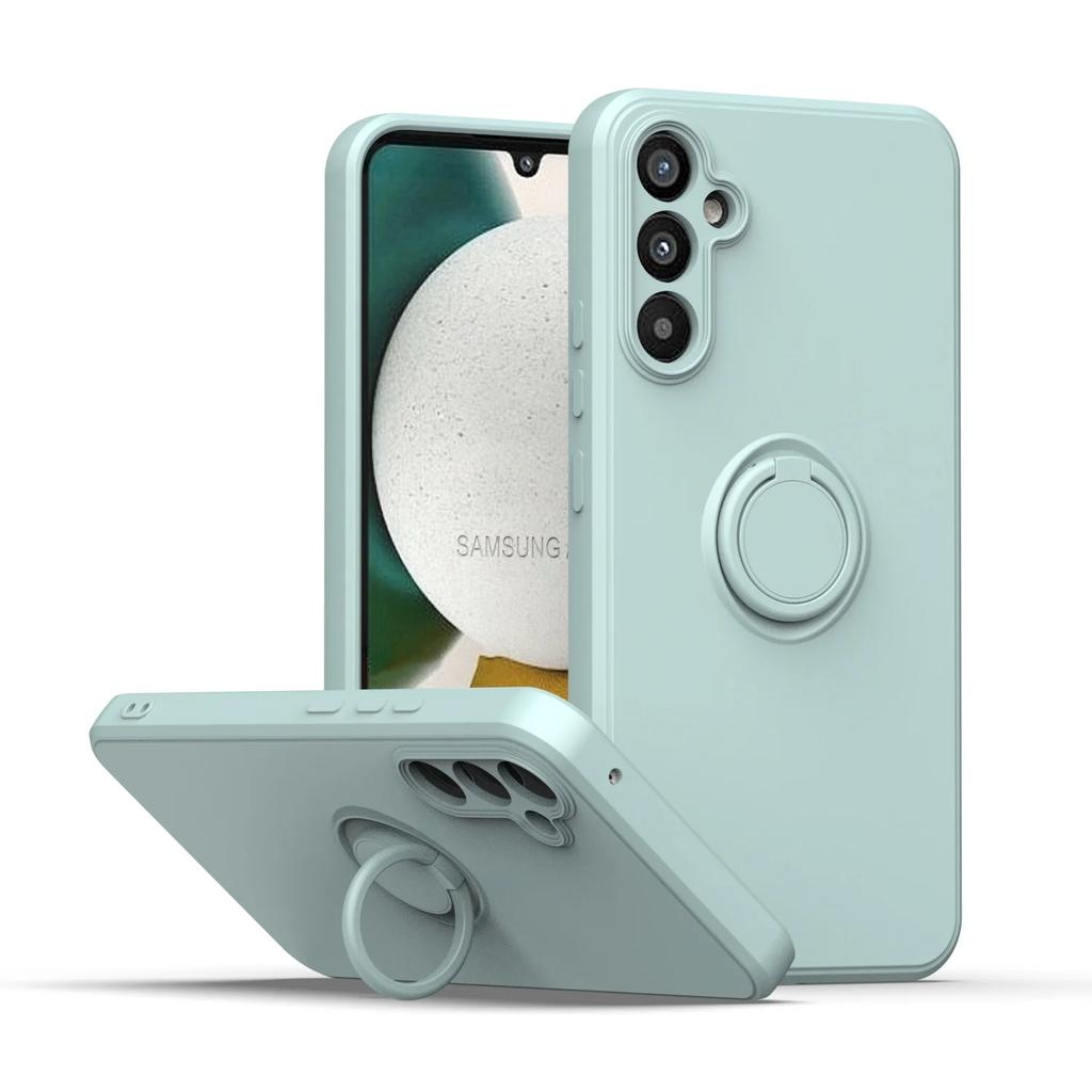 For Samsung Galaxy A13 A14 A1 A16 A22 A24 A2 A30 Magnetic Holder Ring Case Liquid Silicone Cases For A32 A33 A34 A1 A2 A4