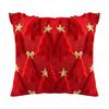 Рождественская плюшевая наволочка 18x18 дюймов Декоративная наволочка для диванной подушки Зимняя подушка
