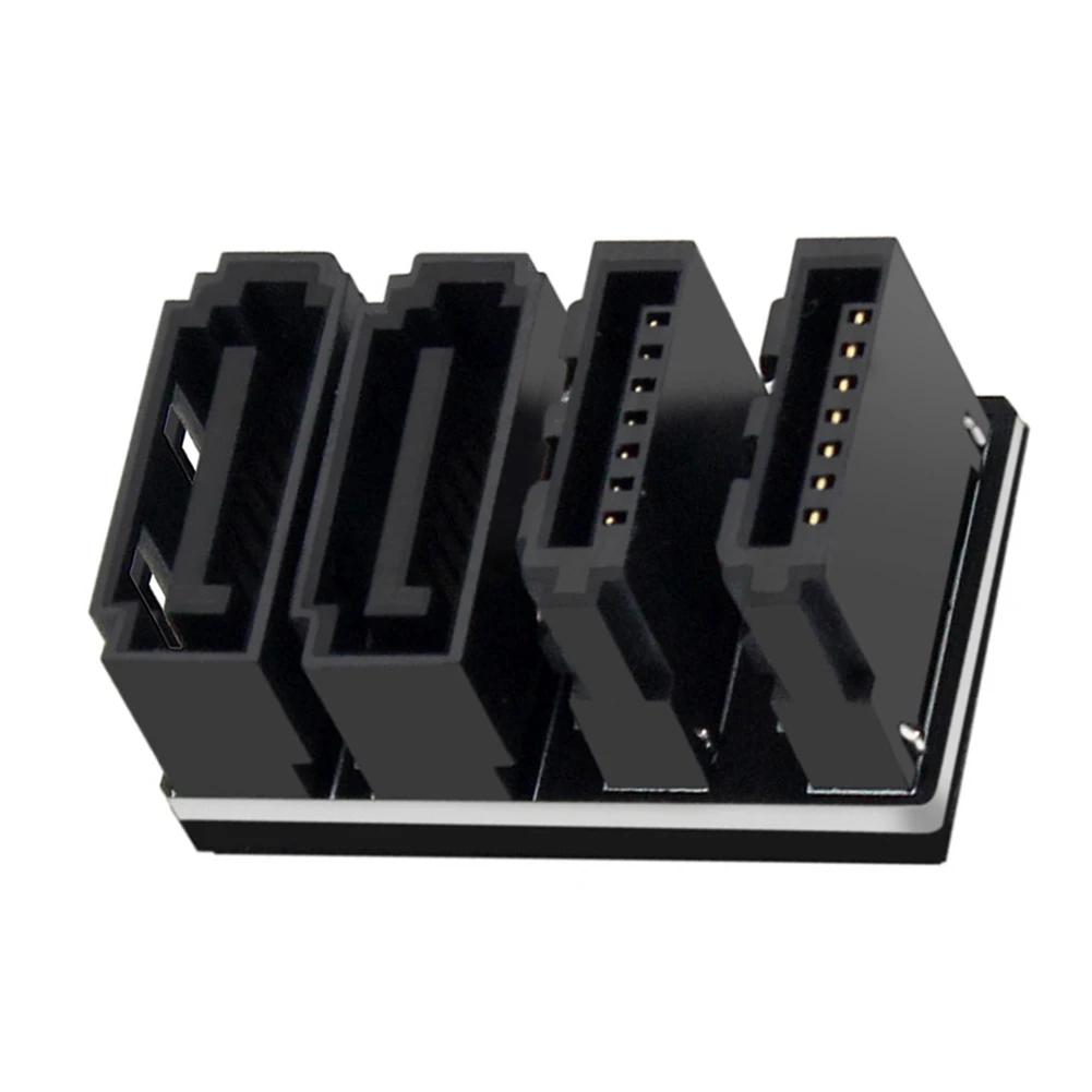 SATA 7Pin угловой адаптер Plug and Play 2 SATA 7Pin Male To Female конвертер Up Angle SATA 7Pin адаптер для материнской платы настольного компьютера