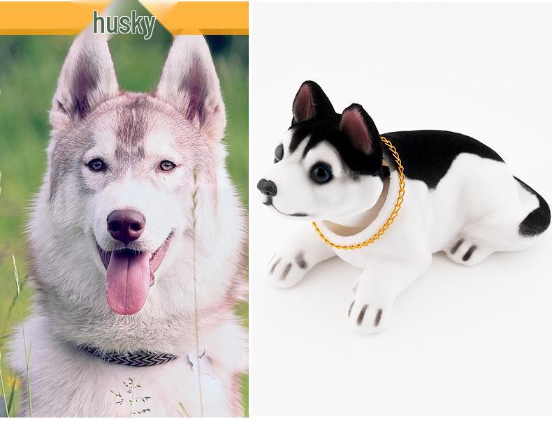 Фигурка собаки с трясущейся головой из смолы, украшение для автомобиля