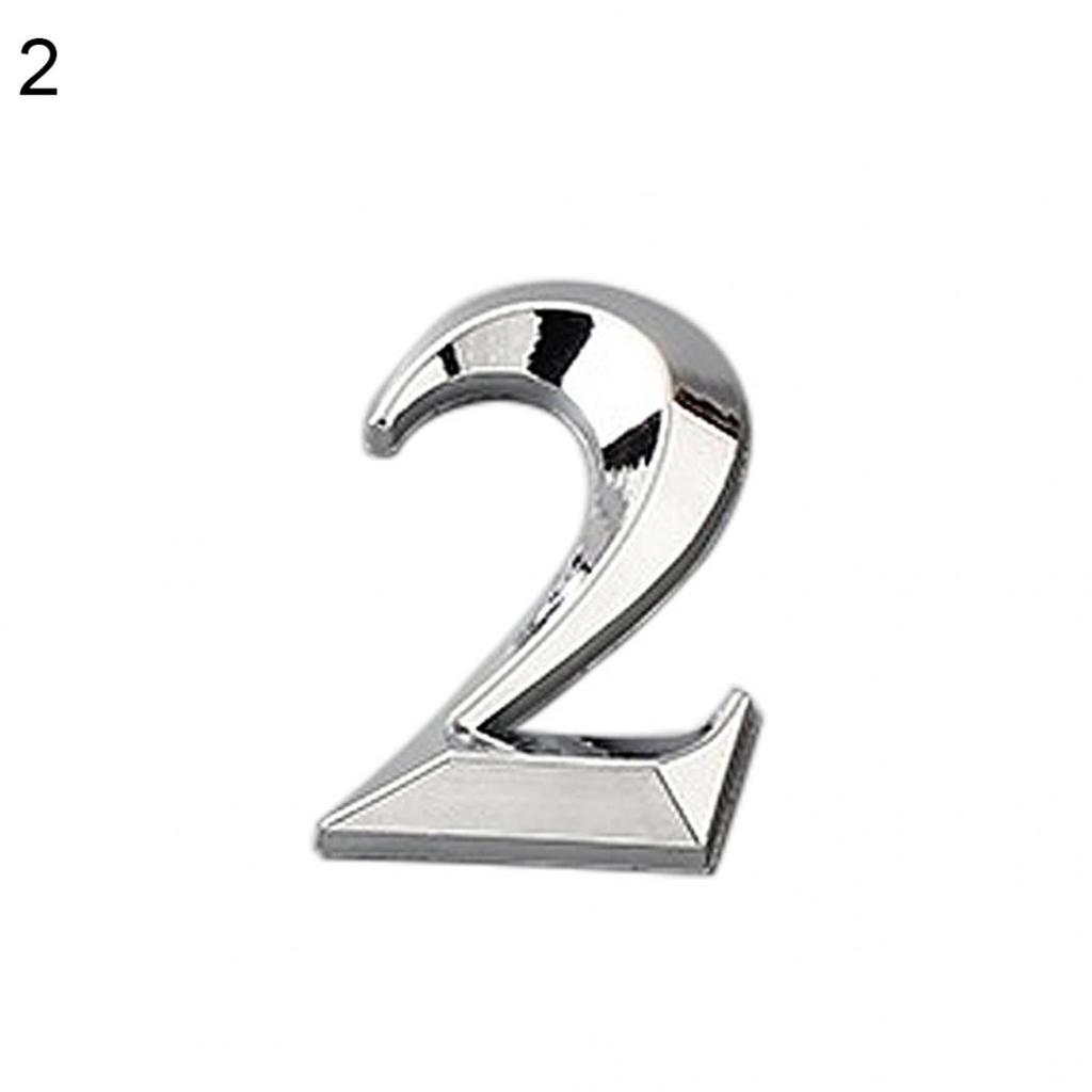 Блестящий номерной знак на дверь