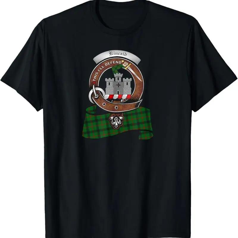 Kincaid Scottish Clan Badge Tartan T Shirt