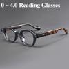 0 ~ 400 Полигональные очки для чтения Пружинные ножки для очков Полная оправа Модный стиль Очки для дальнозоркости