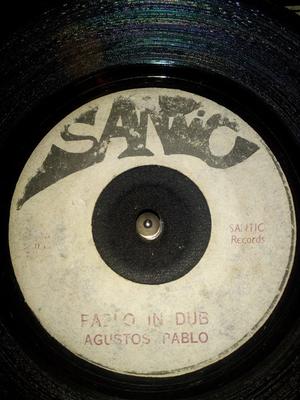 7-дюймовая пластинка AUGUSTUS PABLO LEONARD SANTIC ВСЕ Pablo In Dub Hell Boat НЕТ Santic 1973 Ямайка Регги Ска Даб Б/у