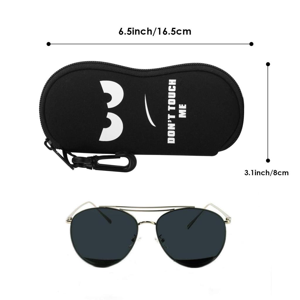Soft Sunglasses Case Durable Reading Glasses Case Fashion Zipper Glasses Pouch  for Men and Women