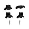 Indoor Bike Trainer Anti Vibration Feet Set Includes Plastic Stabilizer Pads Exercise Cycling Feet Mat for Home Gyms Use 24BD
