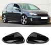 Black Wing Door Mirror Cover Caps For Vw Golf Mk6 2009-2013