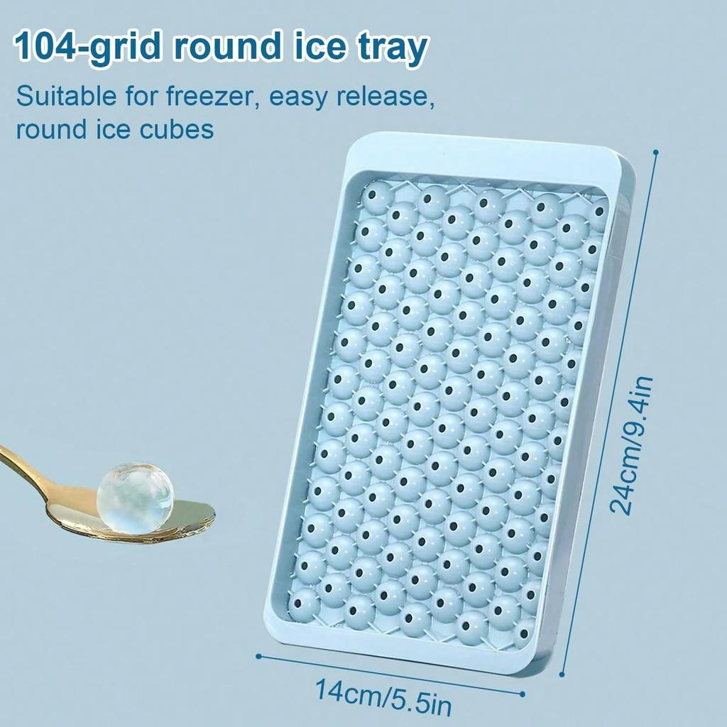 Leeseph Round Ice Cube Tray , Sphere Ice Cube Mold Making Ice Balls , Small Ice Ball Maker Mold for Whiskey, Cocktail, Drinks