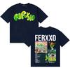 Singer Feid FERXXO CALIPSIS Concert Merch Tshirt Unisex Women Summer T Shirt Teenagers Cotton Oversized Crewneck Tshirt Streetwear