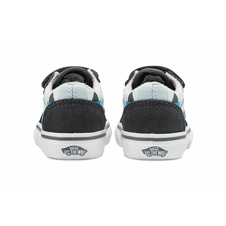 Vans Кеды для скейтбординга Old Skool Низкие Повседневные Кроссовки для Малышей Черно-синие VN000D3YAC3