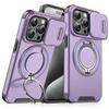Чехол для iPhone 16 Pro Max, Магнитная крышка для камеры, Чехол для телефона с вращающимся на 360° кольцом-держателем для iPhone 16