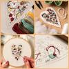 Gifts Heart Cross Stitch Kit with Needle and Thread Embroidery Christmas Decoration  for Christmas
