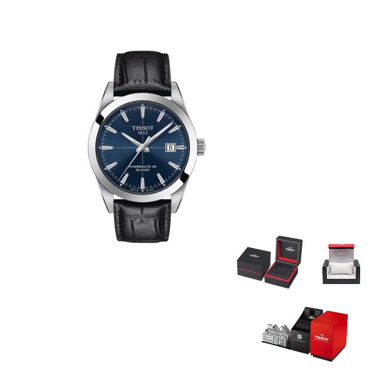 Tissot Коллекция Windy Автоматический механический механизм Водонепроницаемость 100 м Мужские часы Синий циферблат T127.407.16.041.01