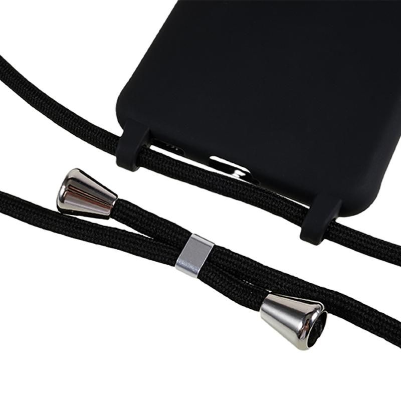 Противоударная задняя крышка для Samsung Galaxy S21 FE 5G, гибкий ТПУ чехол для телефона со шнурком