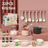 Kids Play Kitchen Set Pretend Play Cooking Toys Set Kitchen Toy Playset For Toddlers Pots And Pans Role Playing Toys Gift