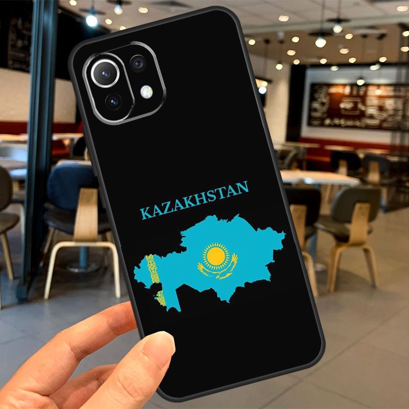 Чехол с флагом Казахстана для Xiaomi 14T 11T 12T 13T Pro 13 14 15 Ultra POCO X7 Pro X3 X5 X6 F5 F6 M6 Pro Coque
