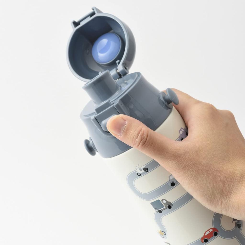 BRUNO Light 2-Way Kids' Water Bottle, BHK255, Flower Orange