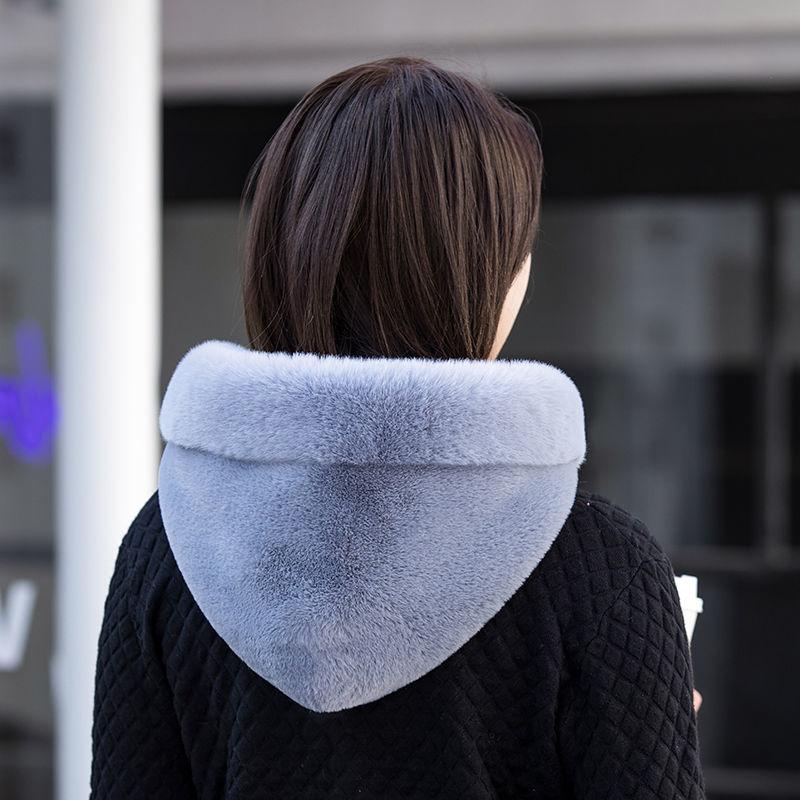 Шарф-шапка, комплект из двух предметов, женский морозостойкий Баотоу для верховой езды на открытом воздухе, бархатный утолщенный шарф, цельная теплая шапка