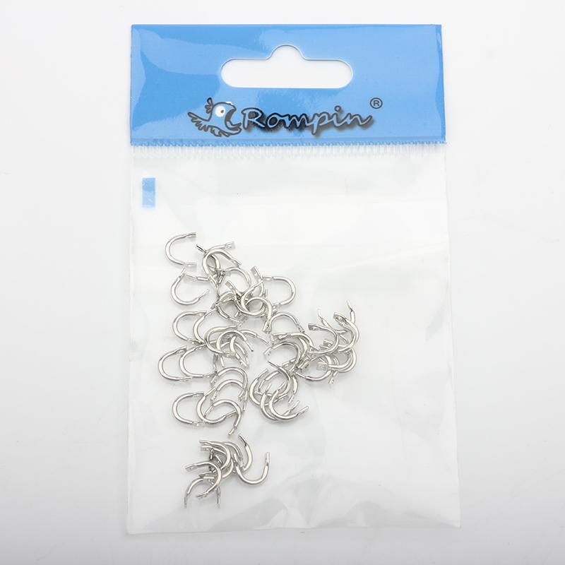 50pcs Easy-Spin Folded Clevises U-Shaped Spinner Easy Spin Brass DIY Fishing Lures Bait Rotating Accessories