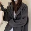 Women's Oversized Hoodies Full Zip Up Long Sleeve Sweatshirt with Pockets Casual Drawstring Jackets Fall Outwear