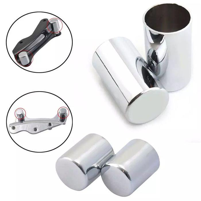 Ensemble de caches - Harley-Davidson Touring (2009–2025) - Chrome - Fixation magnétique - Protège vis