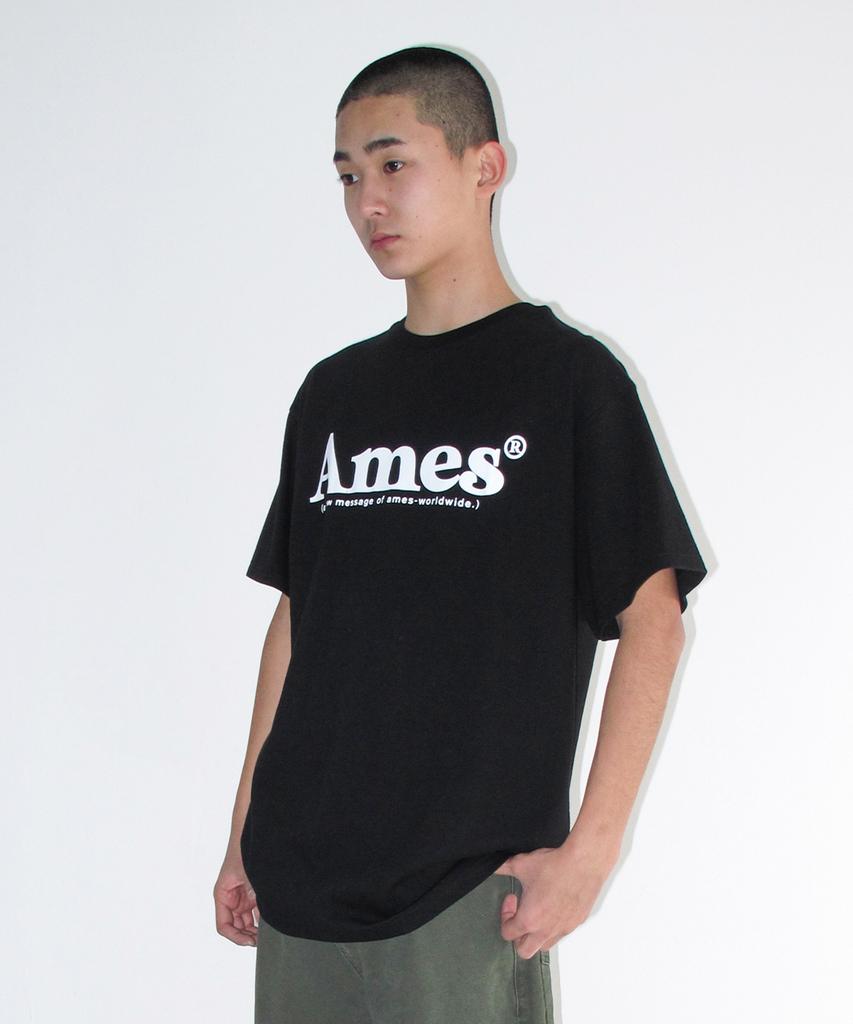 AMES-WORLDWIDE (Unisex) Basic Logo Tee Black