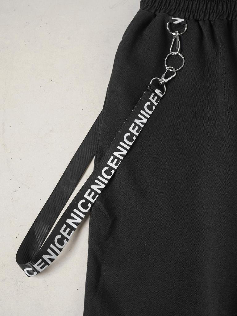 Стильный танцевальный наряд для девочек, укороченный топ с длинными рукавами и воротником-стойкой, с цепочкой на резинке на талии