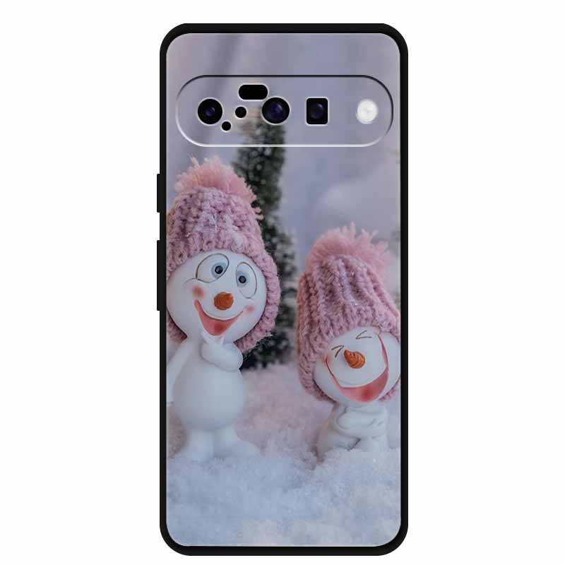 Рождественские чехлы для Google Pixel 10 Чехол Силиконовый Мягкий Черный Чехол Рождественская елка для Pixel 10 Pro / 10 Pro XL Задняя крышка