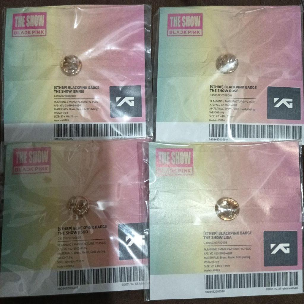 [USED] BLACKPINK THE SHOW Pin Badge Full Set