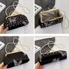 Cheongsam Accessories Chinese Style Handbag Pearl Hanfu Clutch Bag Casual Ladies Shell Bag  Women