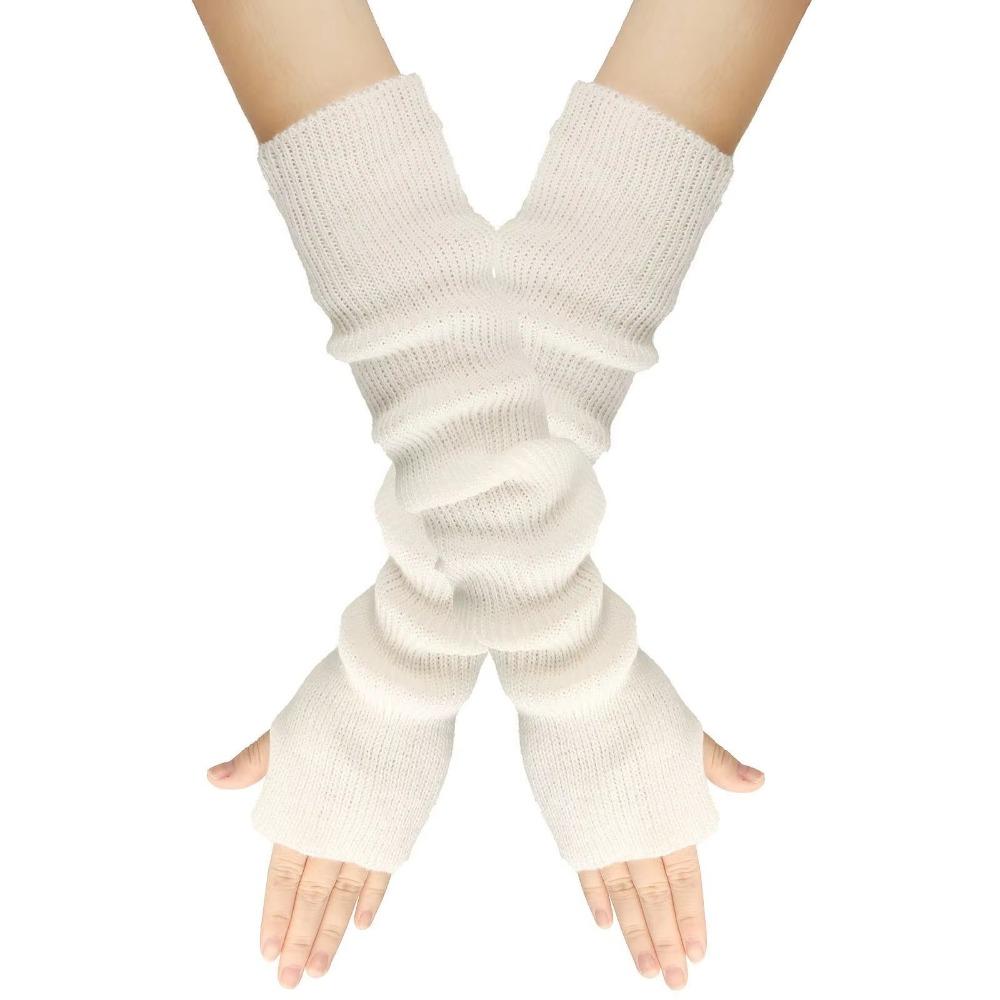 Soft Fingerless Gloves Lolita Style Arm Sleeve New Winter Arm Warmer