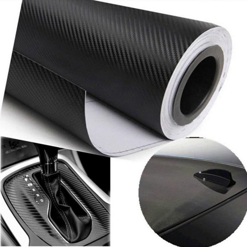Car Styling 3D Carbon Fiber Vinyl Film High Glossy Warp Motorcycle Car Waterproof Stickers Accessori