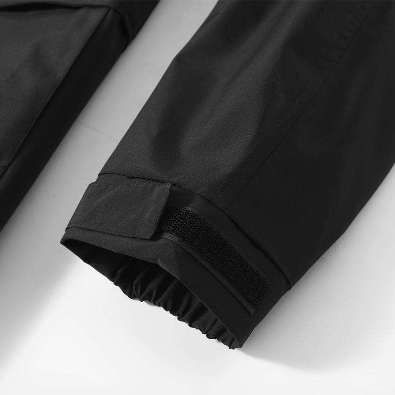 Plus Size 5XL-12XL Autumn Waterproof Trench Coat for Men Oversize Windbreaker Hooded Casual Men's Black Jackets