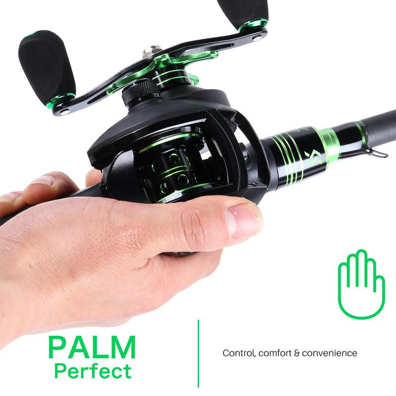 Рыболовная катушка Рыболовная катушка для приманки с ручкой из ЭВА, передаточное число 8,1:1, карбоновая рыболовная катушка для приманки