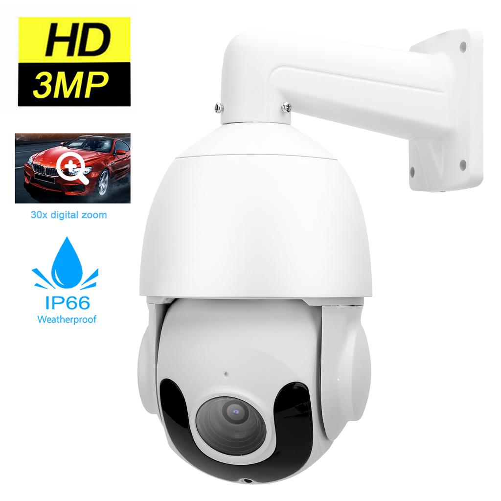 3MP 30x Zoom HD IP Camera IP66 Waterproof Infrared Night View 100?240V Prise AU