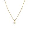 Collier Luxenter En Argent 925 Et Zircons Brillants Finis En or Jaune 18 Carats - Oris