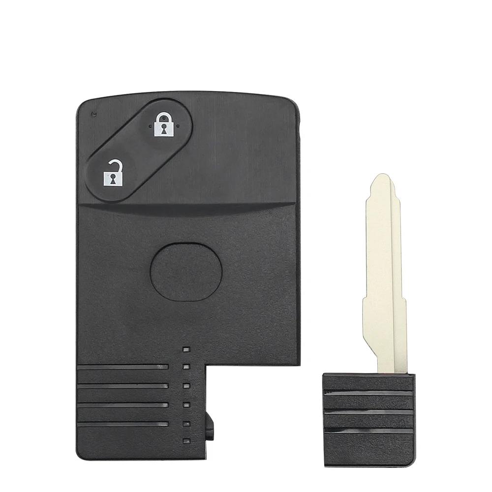 KEYYOU 4 Кнопки Для Mazda 5 6 CX-7 CX-9 RX8 Miata MX5 2004 2005 2006 2007 2008 2009 Замена Смарт-карты Брелок Корпус Ключа