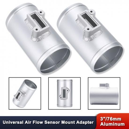 2Pcs 76Mm/3 Inch Car Air Flow Sensor Mount Adapter Intake Meter For Nissan Honda