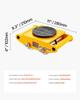 4PCS Machinery Skate Dolly, 26455LBS/12T Industrial Machinery Mover, Heavy Duty Carbon Steel Machinery Moving Skate & 4 Carbon Steel Wheels and 360°
