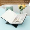 Wooden Reading Book Stand Black Cross Frame Bookstand Easel for Magazine Cookbook Textbook Art Study Coffee Table Decor