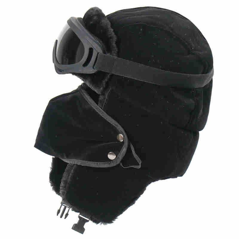 Unisex Winter Ski Hat With Ear Protection Windproof Fleece Lined Beanie Snowboarding Hiking Outdoor Activities